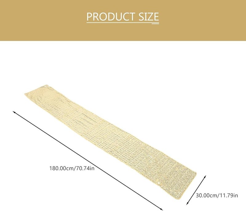 Gold Sequin Table Runner Nordic Style Polyester Tablecloth for Wedding Party Celebration - Image 2